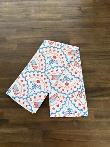 4th of July Patriotic Waffle Kitchen Towel