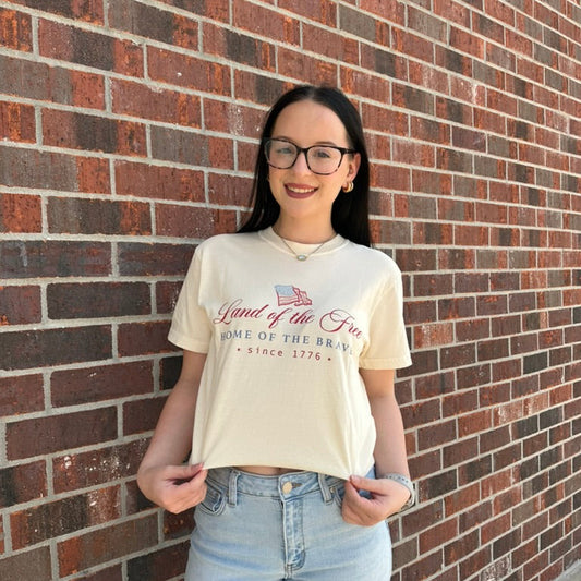 Land of the Free Watercolor Tee