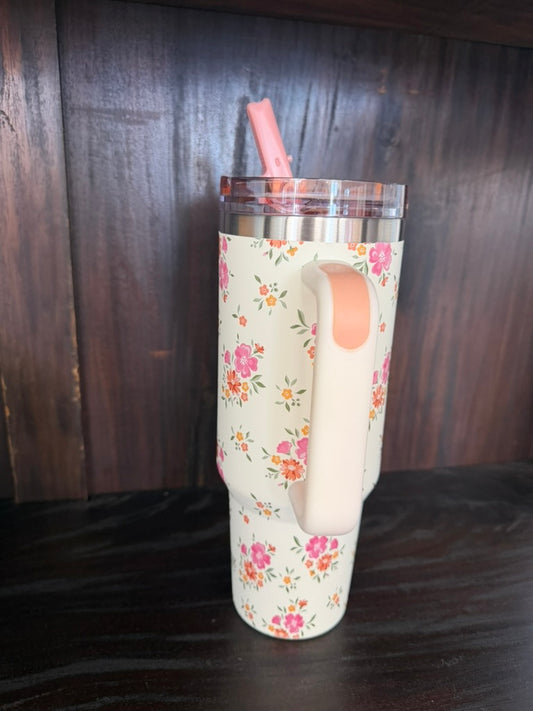 40 oz Lifestyle Flip Straw Tumbler–Endless Daydream Cream