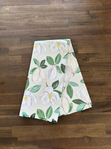 Magnolia Floral Kitchen Towel