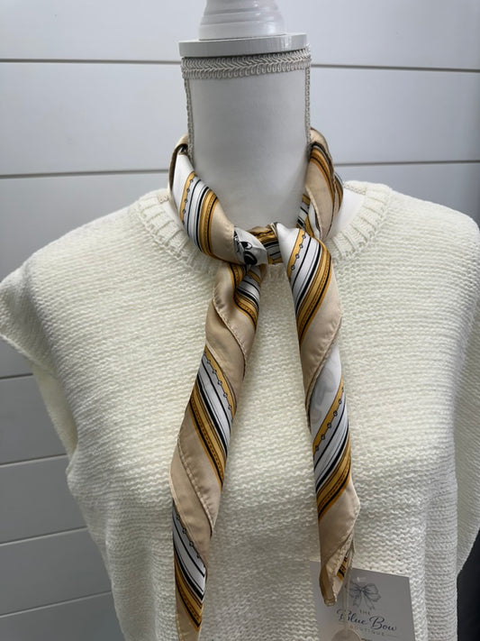 Chic Fashion-Inspired Square Silk Texture Scarf