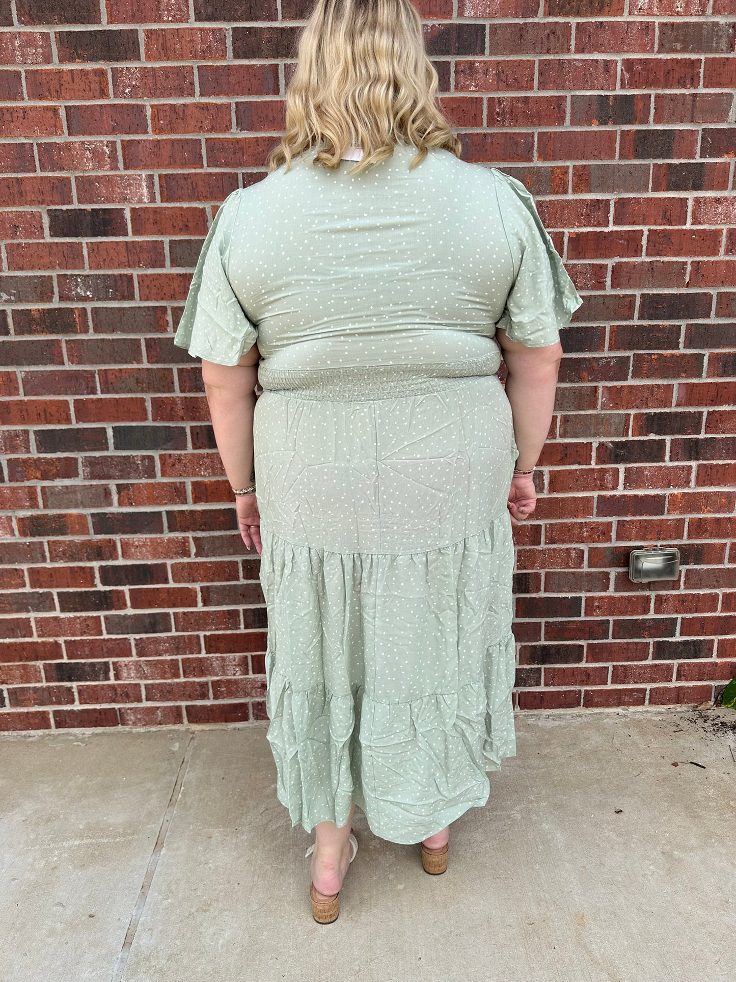 Polka Dot Summer Midi Dress