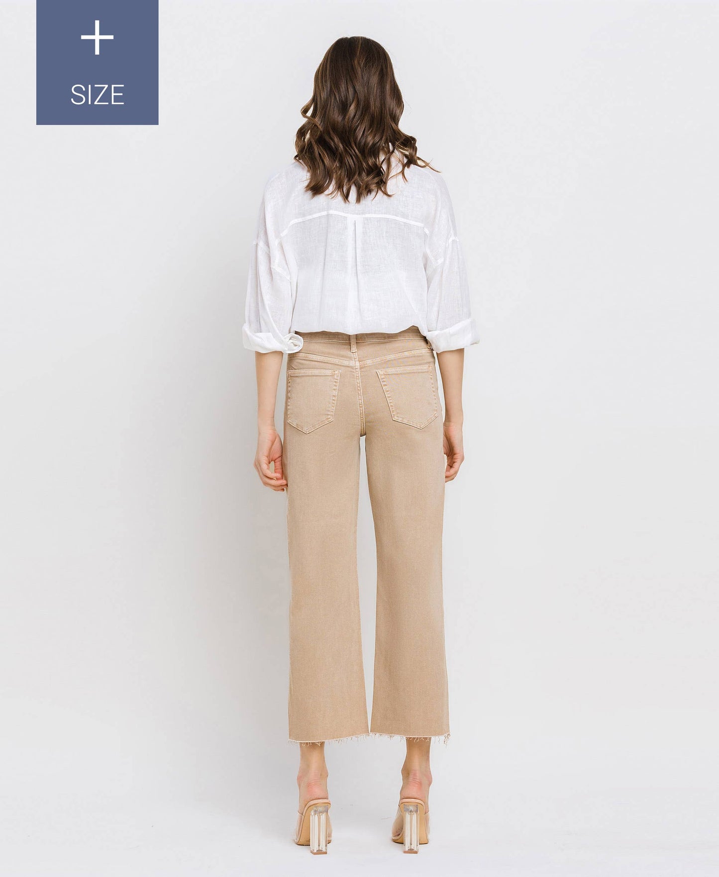 High Rise Crop Wide Leg - Plus Size
