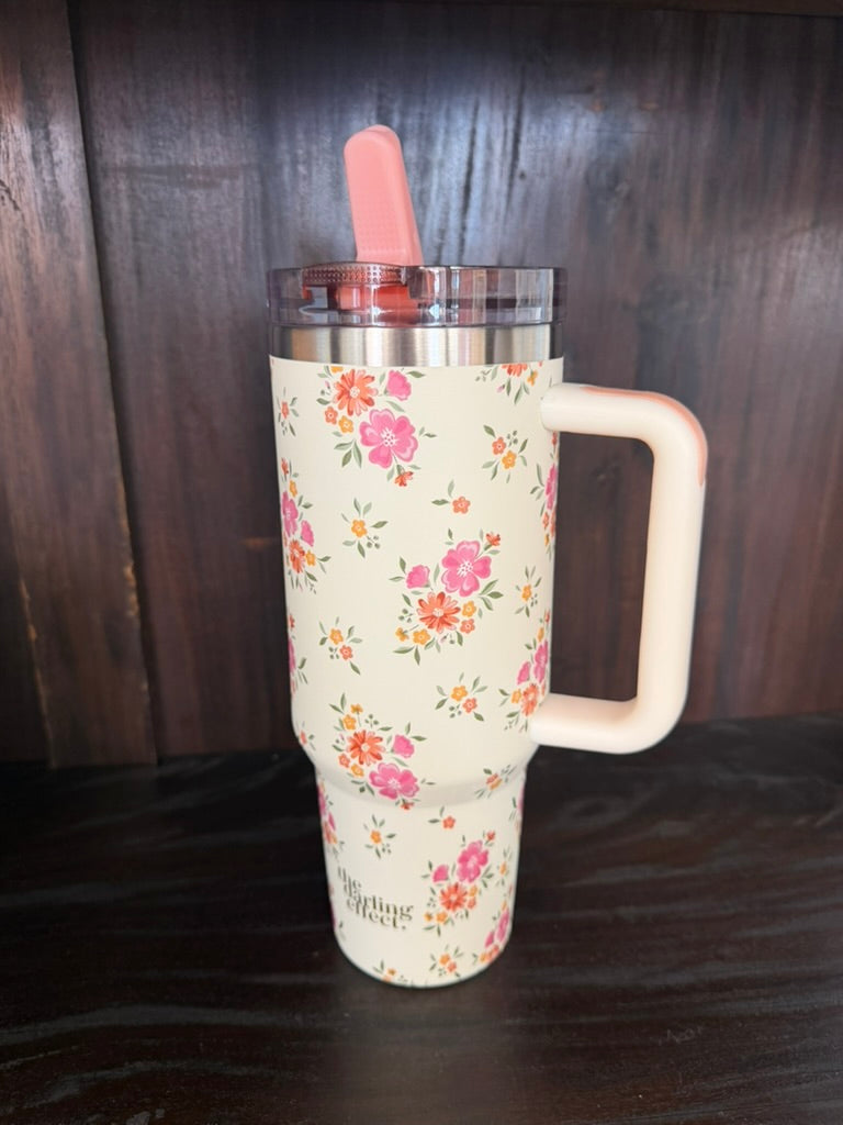 40 oz Lifestyle Flip Straw Tumbler–Endless Daydream Cream