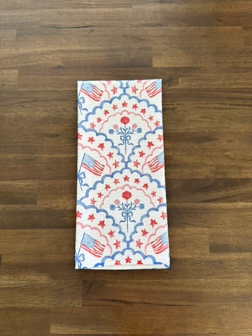 4th of July Patriotic Waffle Kitchen Towel