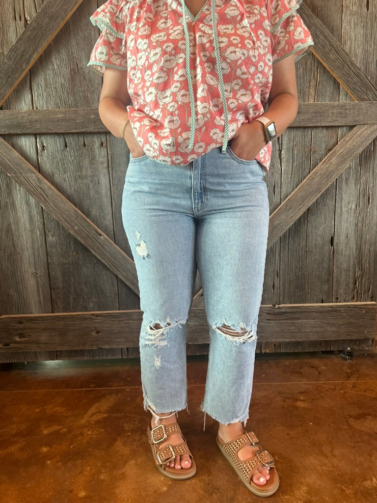 High Rise Straight Jean