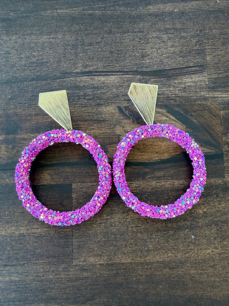 Confetti Party Hoop Earrings