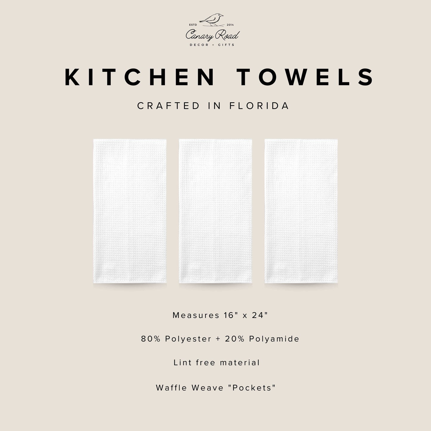 Champagne Celebrate Birthday Yay Congrats Kitchen Towel
