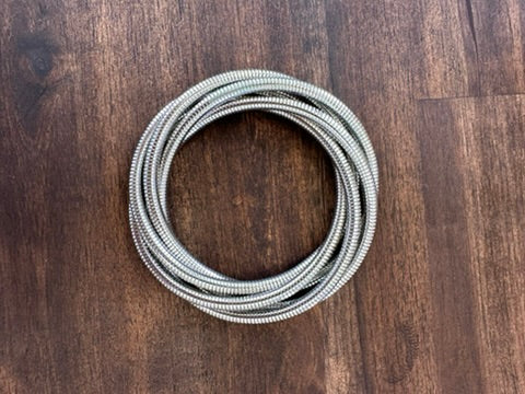Knotted Metallic Coil Bracelet Set