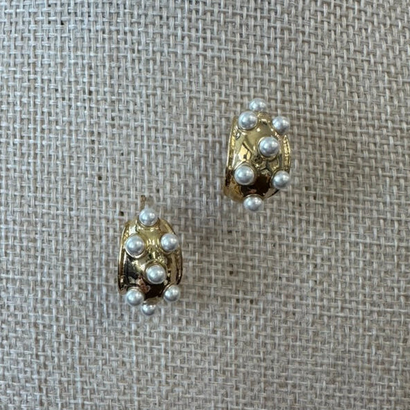 Elegant Vintage Pearl Drop Earrings