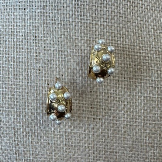 Elegant Vintage Pearl Drop Earrings