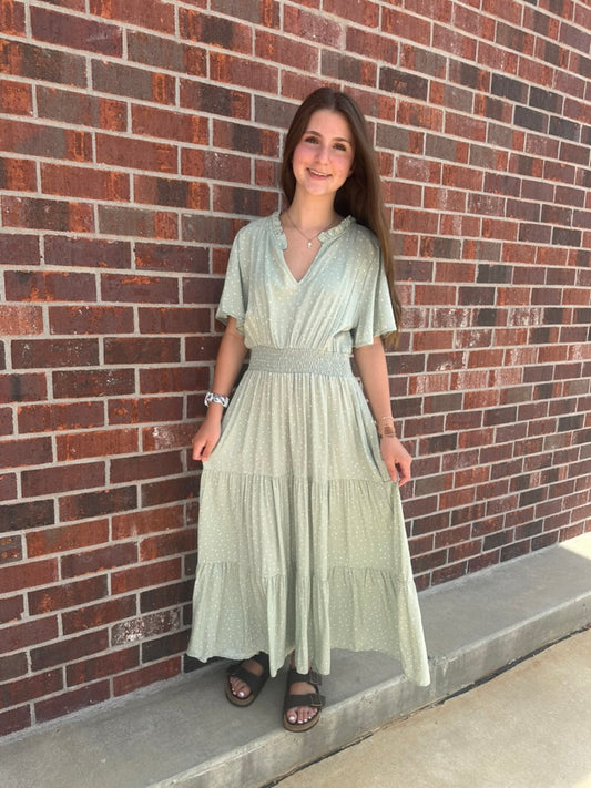 Polka Dot Summer Midi Dress