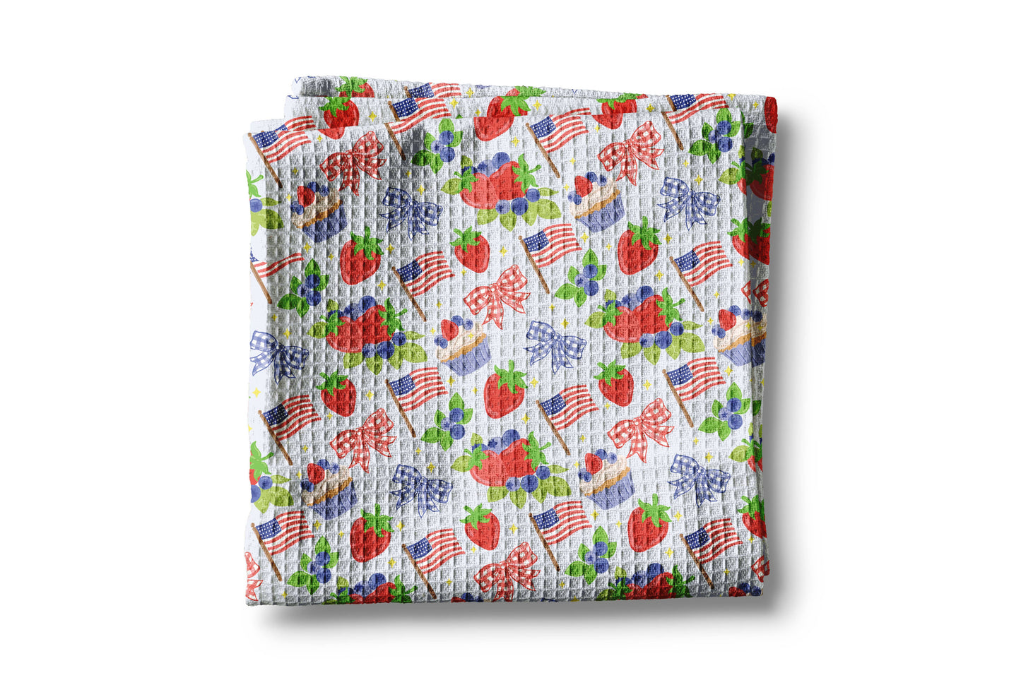 Strawberry Flag Kitchen Towel