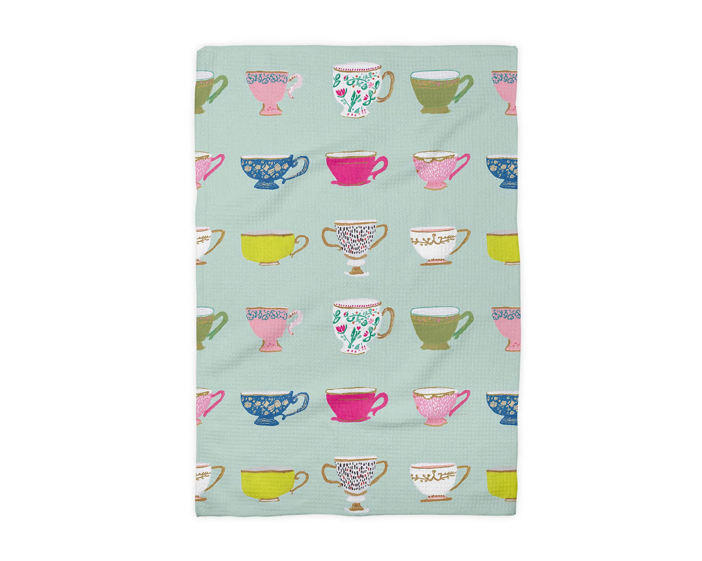 Tea Room Spring Summer Market Kitchen Towel Waffle Cup Color