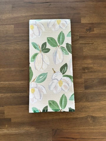 Magnolia Floral Kitchen Towel
