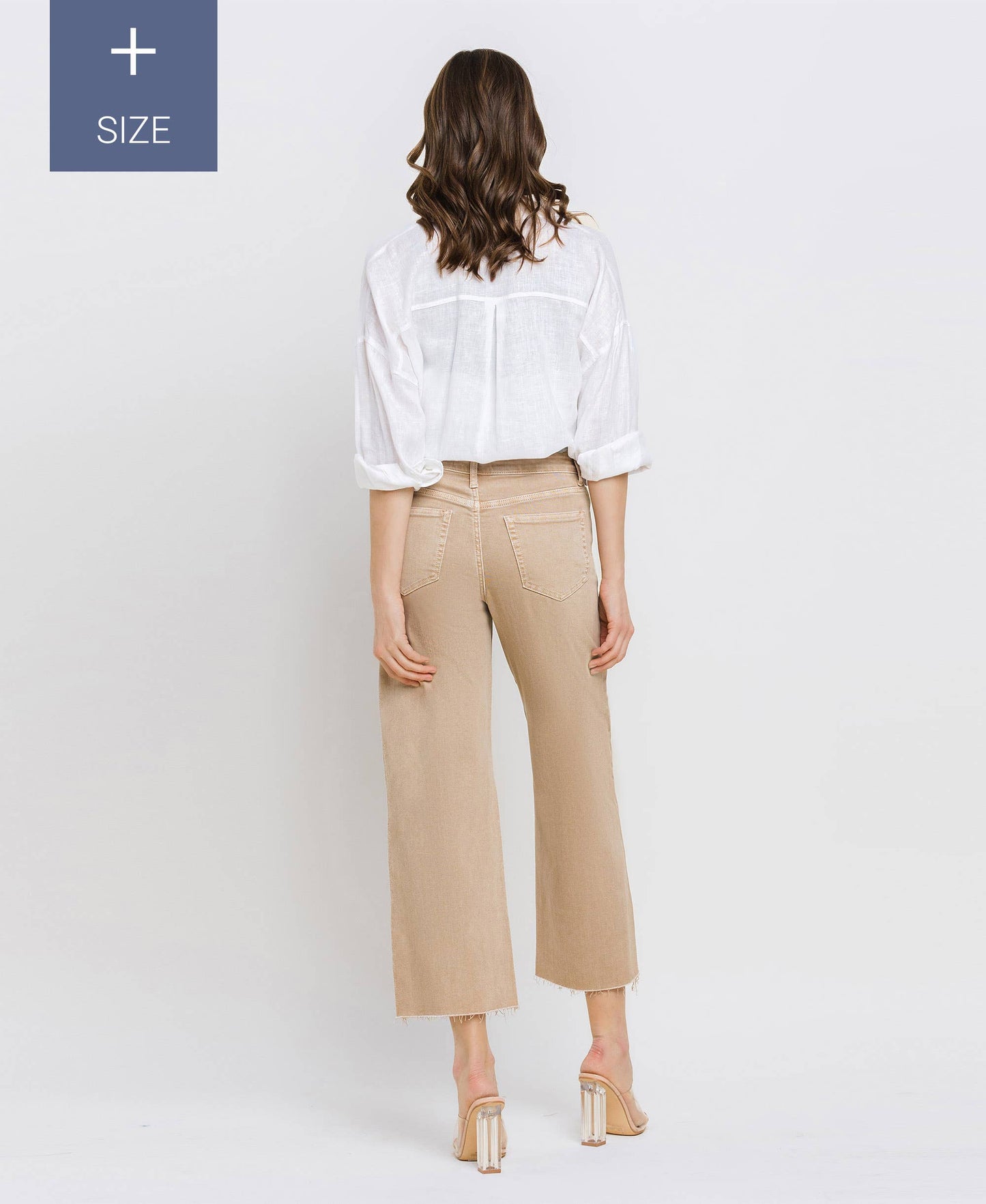 High Rise Crop Wide Leg - Plus Size