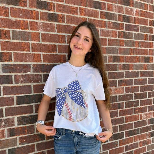 Baseball Bow Tee