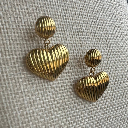 Teardrop Heart Earring