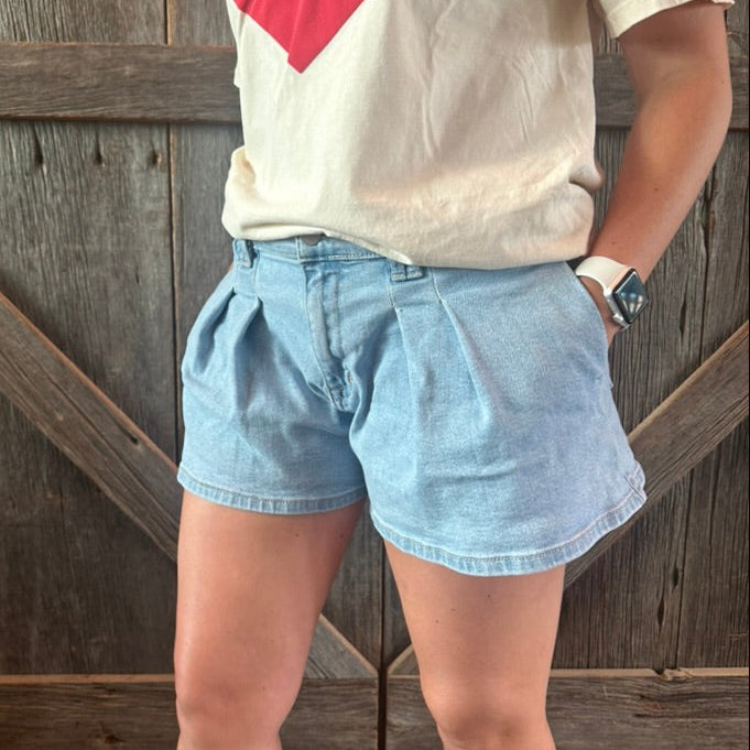 Pleated Bubble Short
