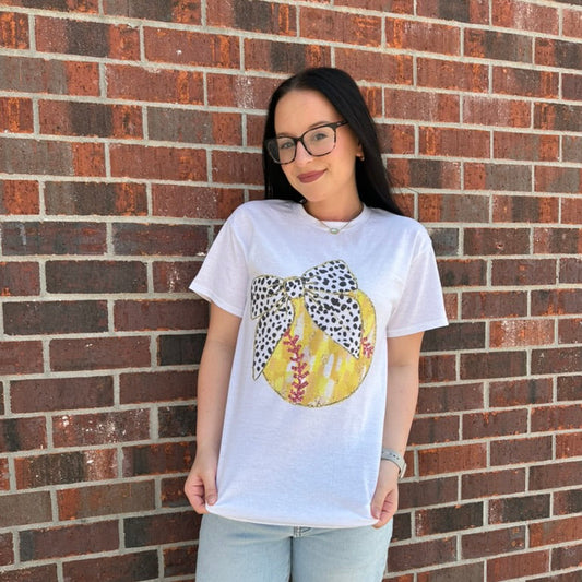 Softball Bow Tee
