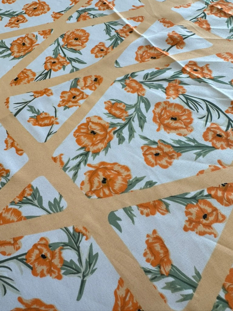 Oversized Floral Print Bandana Scarf Wrap