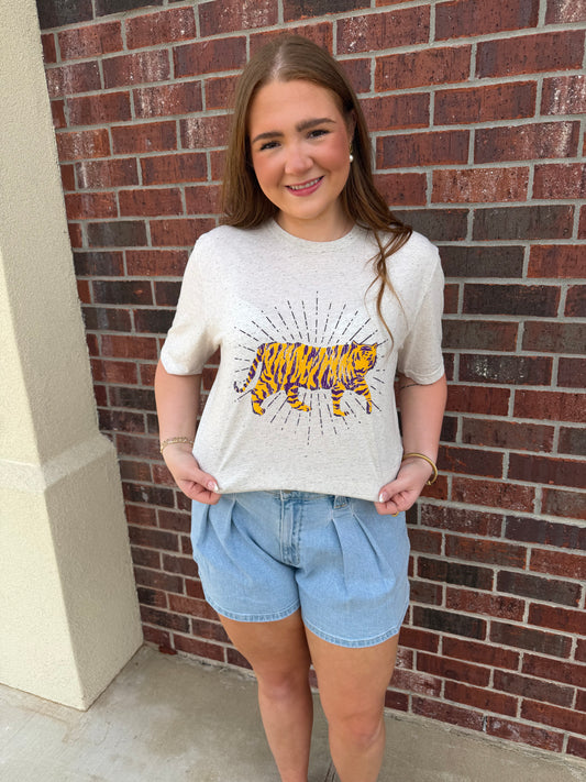 LSU Vintage Tiger Burst Tee