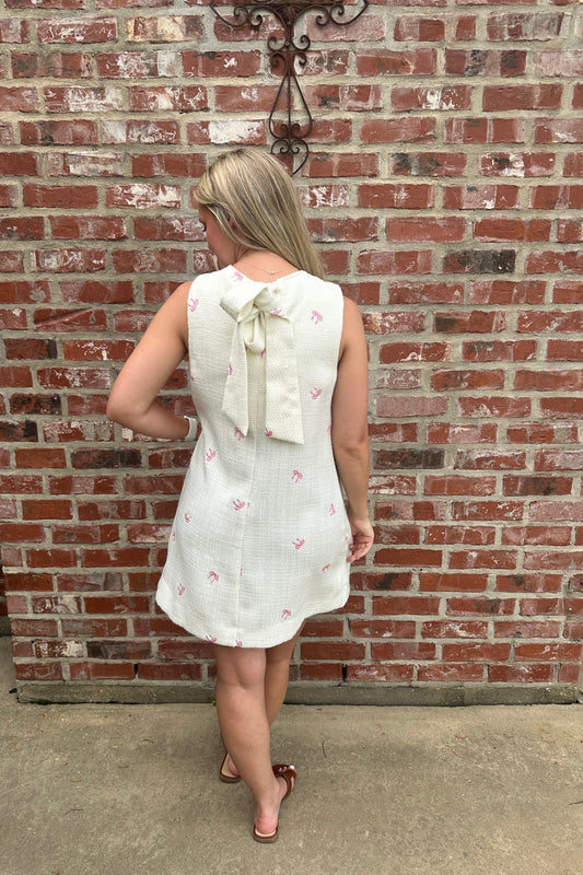 Playful Lightweight Tweed Mini Dress