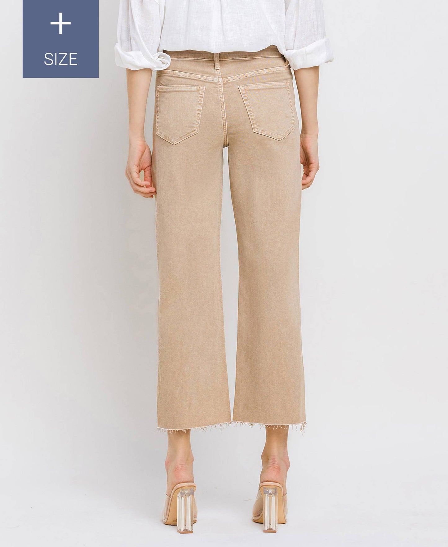High Rise Crop Wide Leg - Plus Size