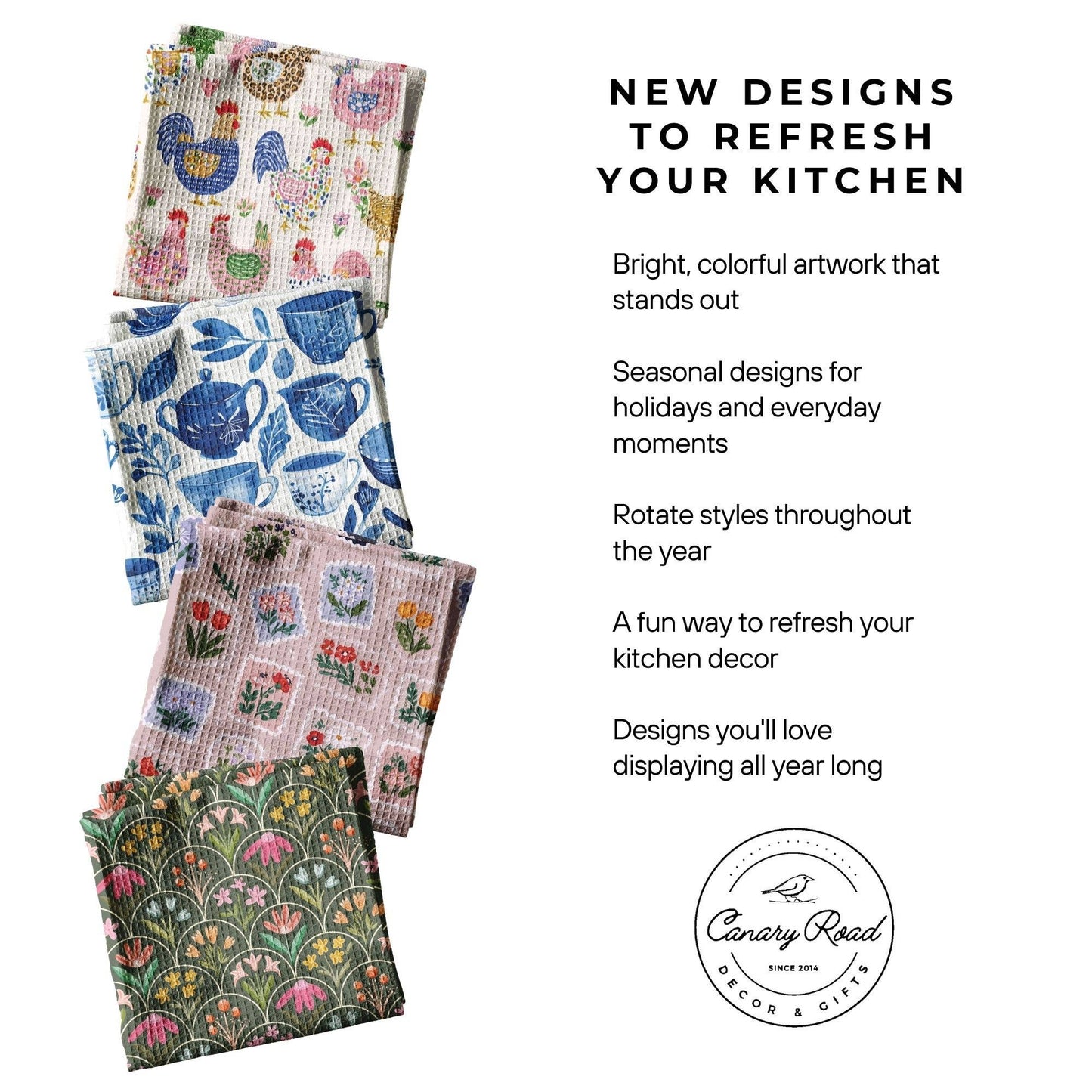 Strawberry Flag Kitchen Towel