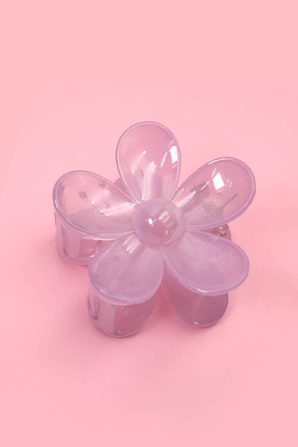 Oversize Matte Flower Claw Clip